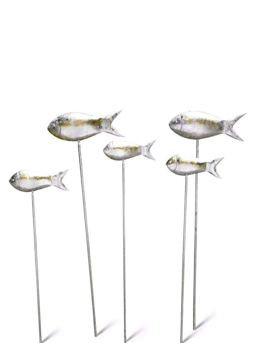 Fish Out Of Water Garden Stakes, Set Of 5 - Image 4