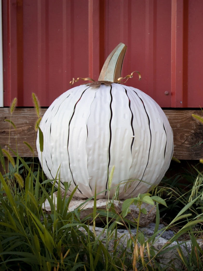 Desert Steel Pumpkin Luminary, Short - Image 6