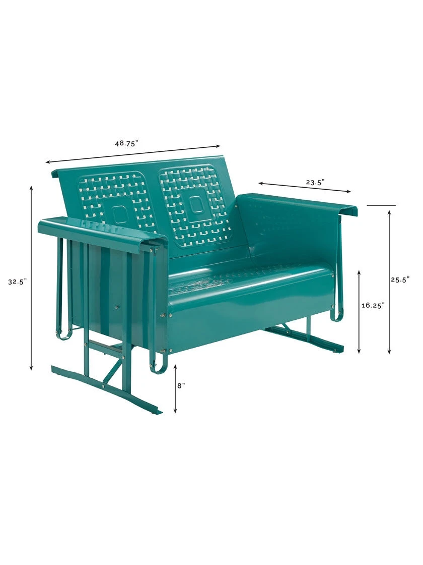 Crosley Bates Loveseat Glider - Image 5