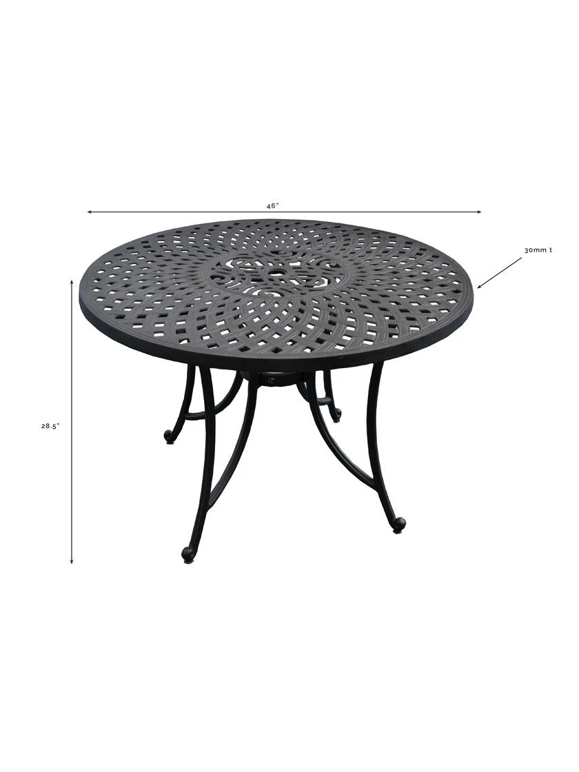 Crosley Sedona Cast Aluminum Dining Table - Image 6
