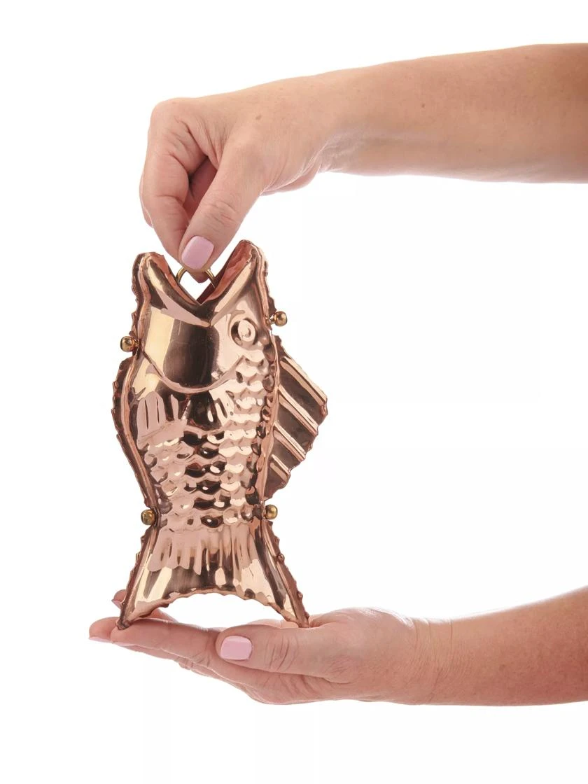 Fish Pure Copper Rain Chain, 8.5' - Image 3