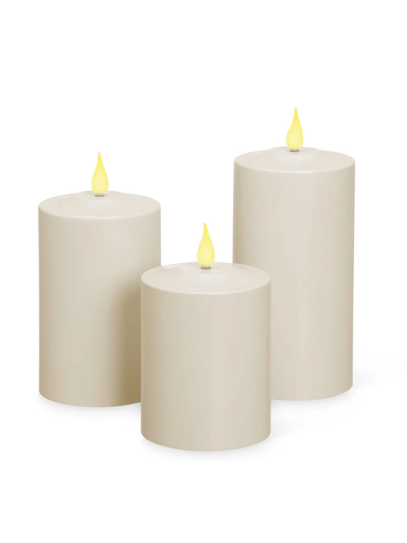 Outdoor LED Pillar Candles - Image 4