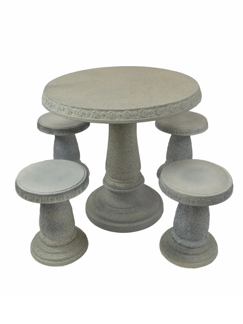 Patio Set, Round Table & 4 Stools - Image 6