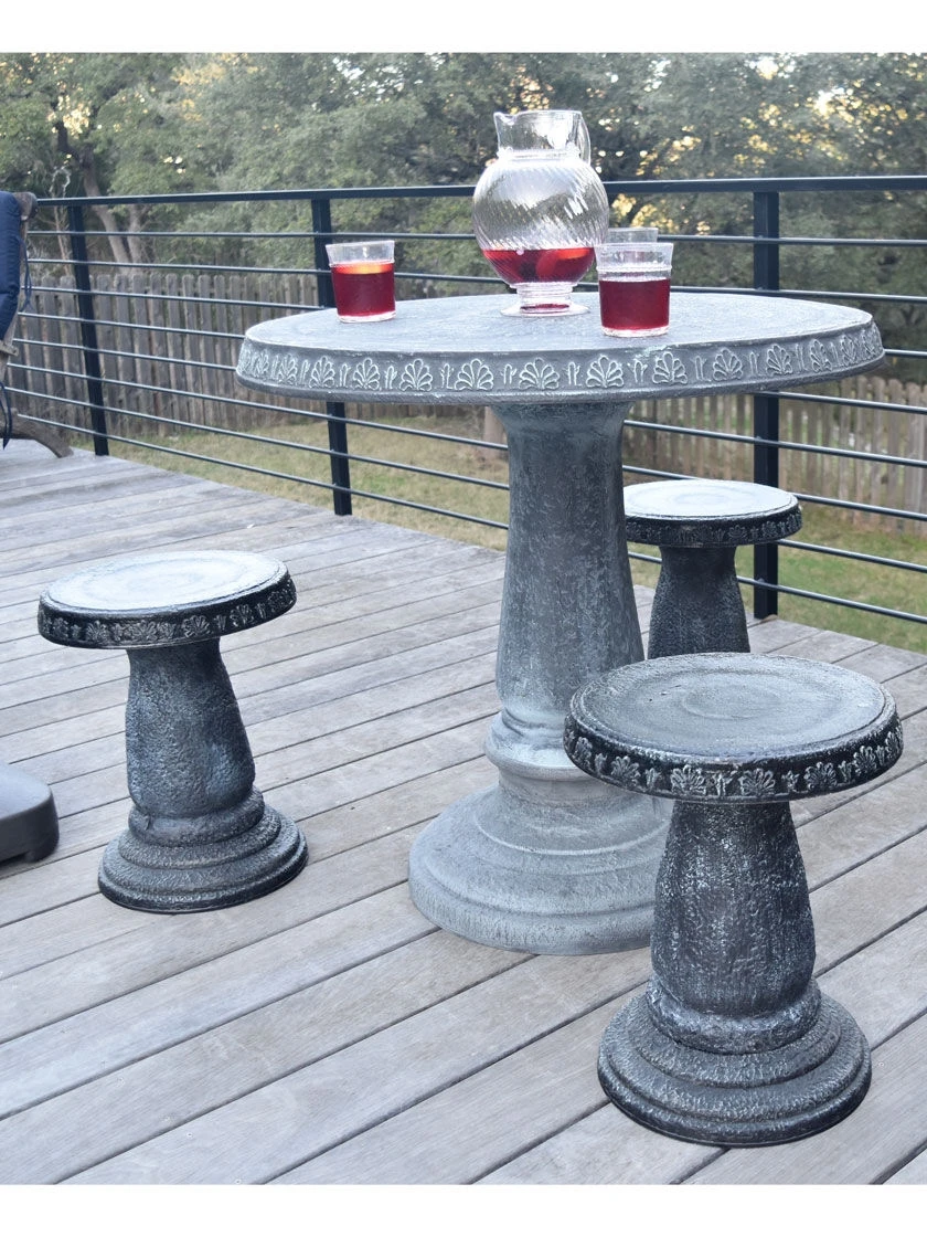 Patio Set, Round Table & 4 Stools - Image 5