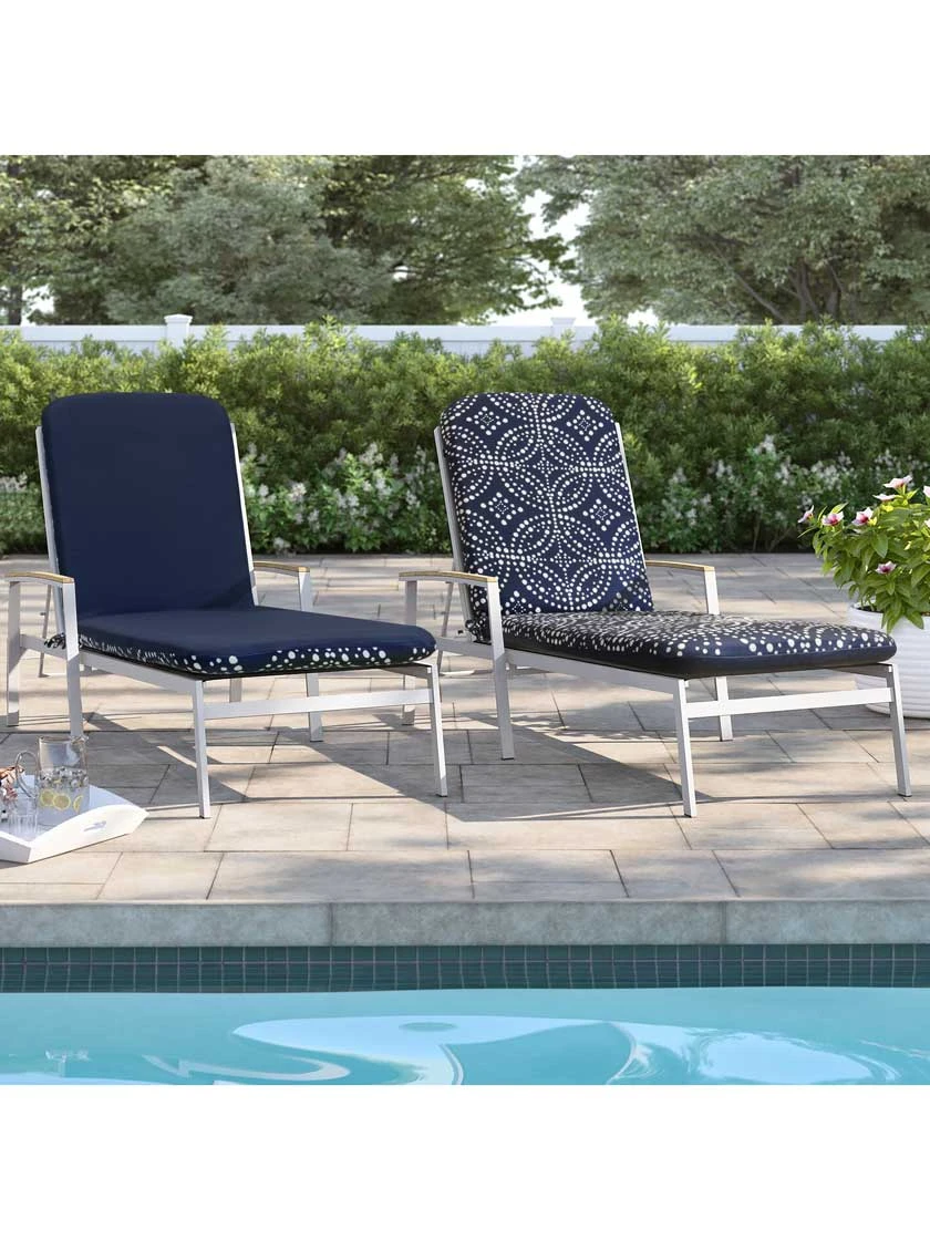 Outdoor Decor™ Chaise Lounge Cushions, 22" X 73" - Image 2