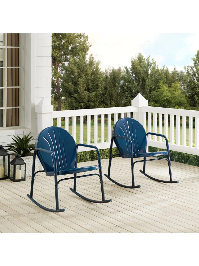 Crosley Griffith 2-piece Outdoor Rocking Chair Set - Image 4