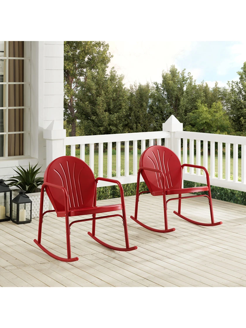 Crosley Griffith 2-piece Outdoor Rocking Chair Set - Image 2
