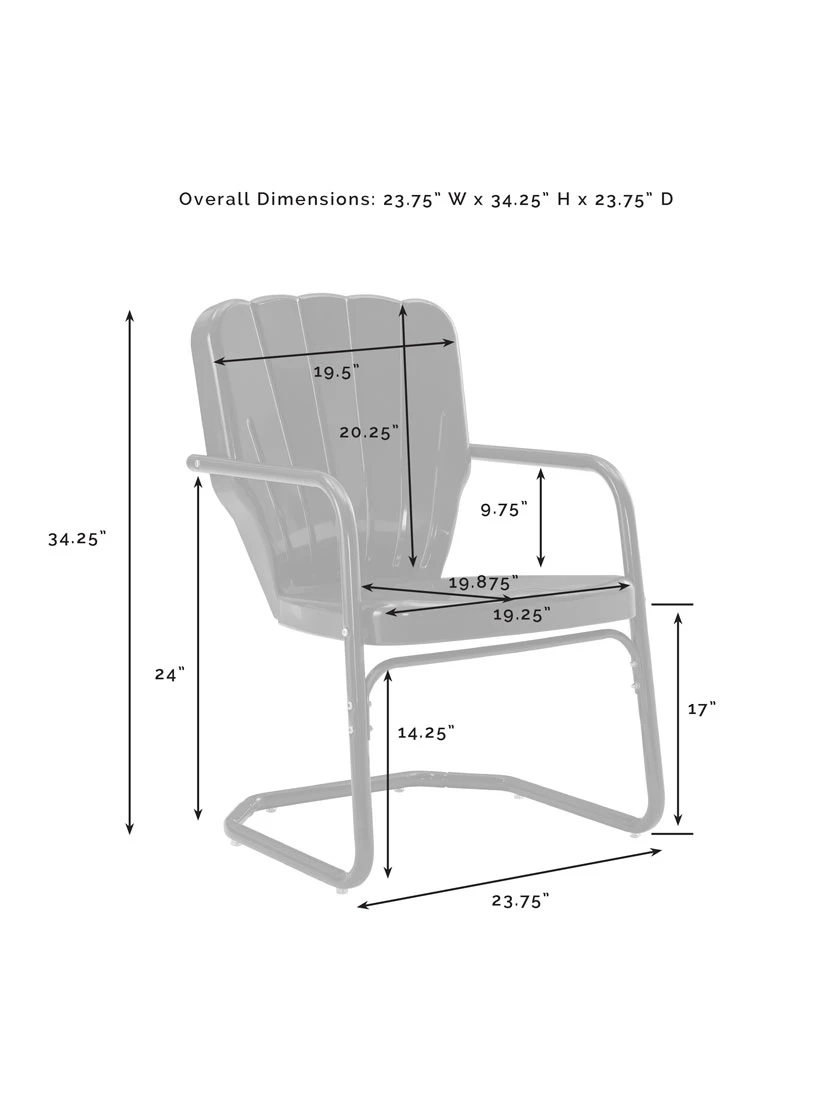 Crosley Ridgeland 5-piece Outdoor Dining Set - Image 13