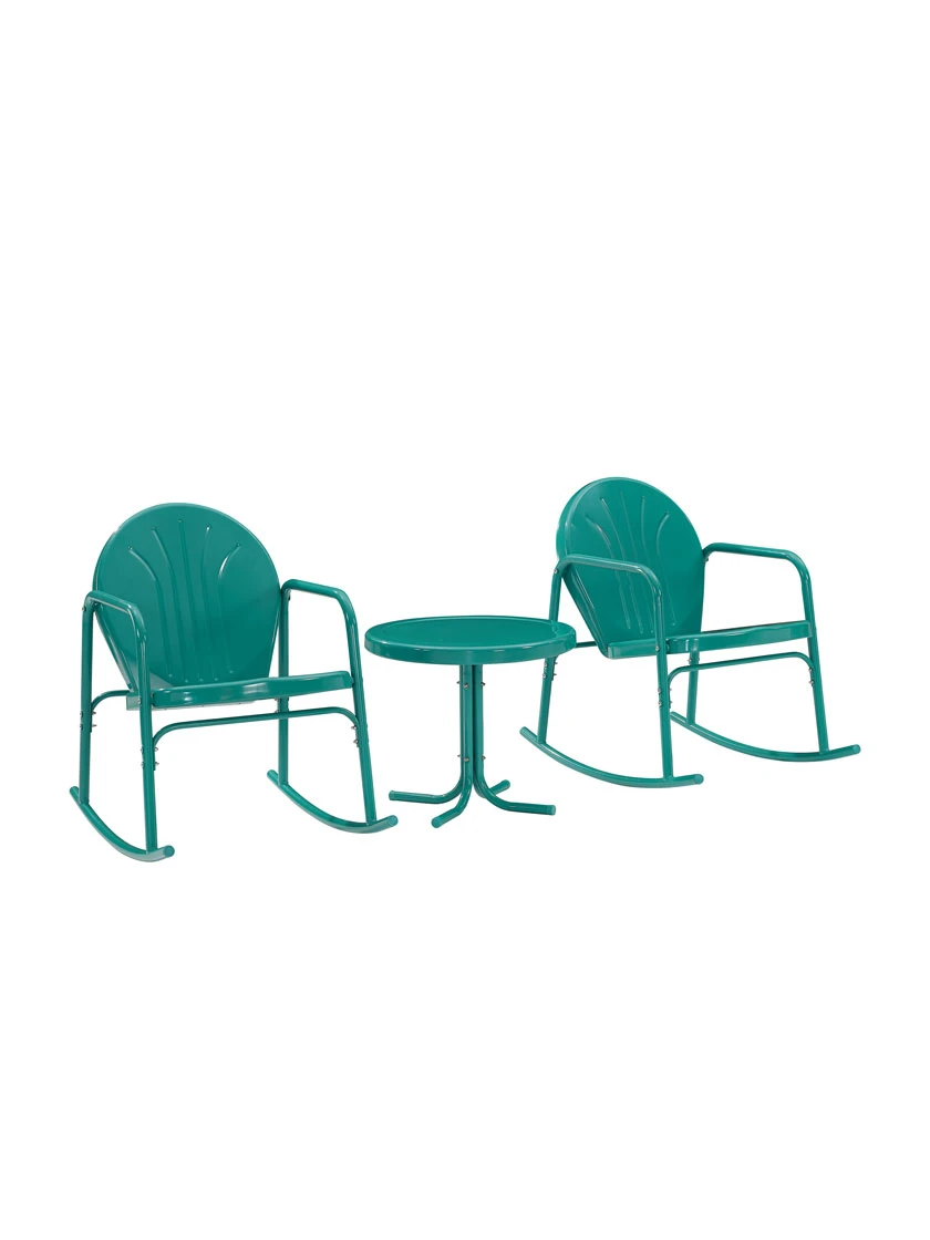 Crosley Griffith 3-piece Outdoor Rocking Chair Set - Image 6