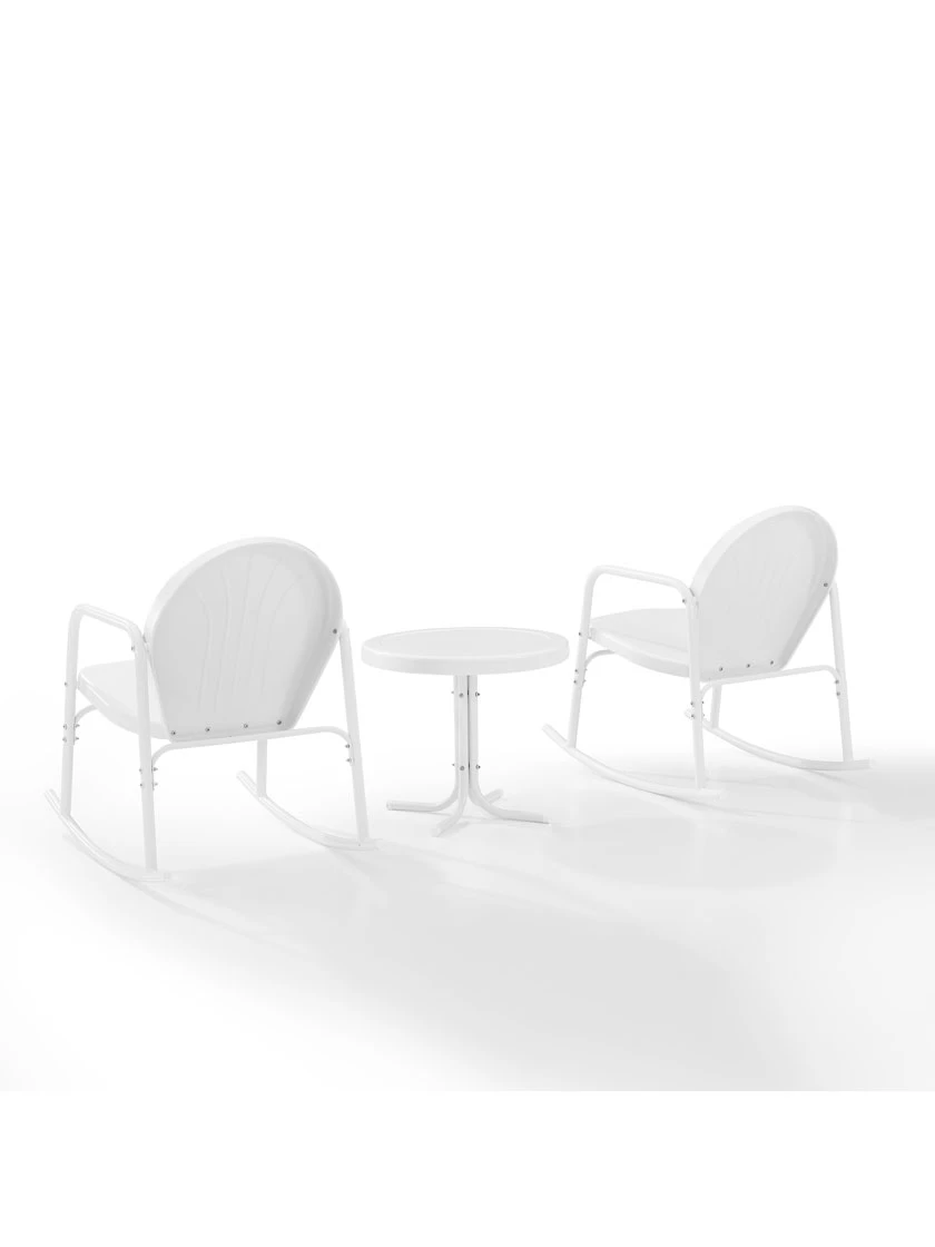 Crosley Griffith 3-piece Outdoor Rocking Chair Set - Image 12