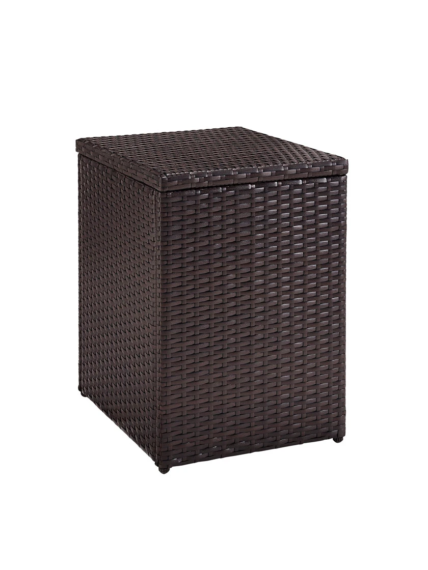 Crosley Palm Harbor Outdoor Wicker Rectangular Side Table - Image 2
