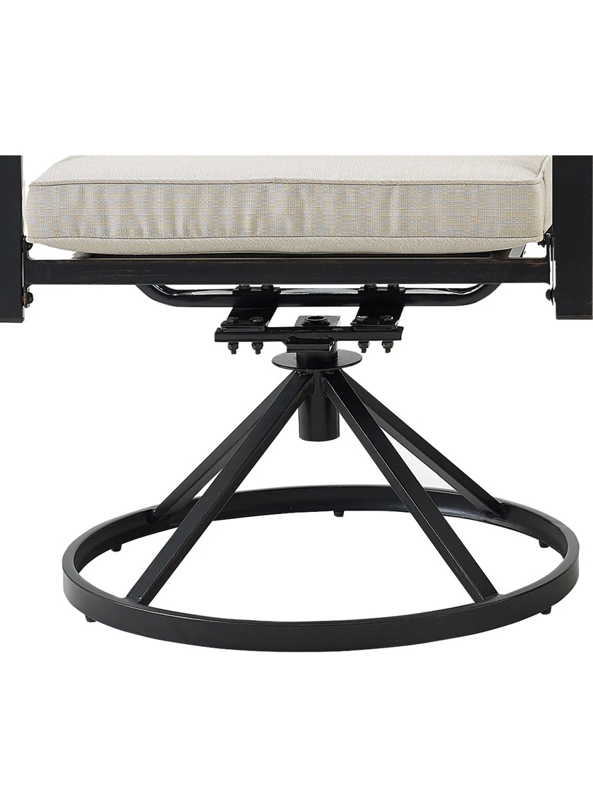 Crosley Kaplan 5Pc Outdoor Dining Set With Swivel Chairs - Image 10