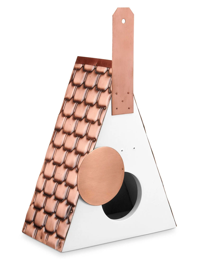Swiss Chalet Bird House With Copper Roof - Image 3