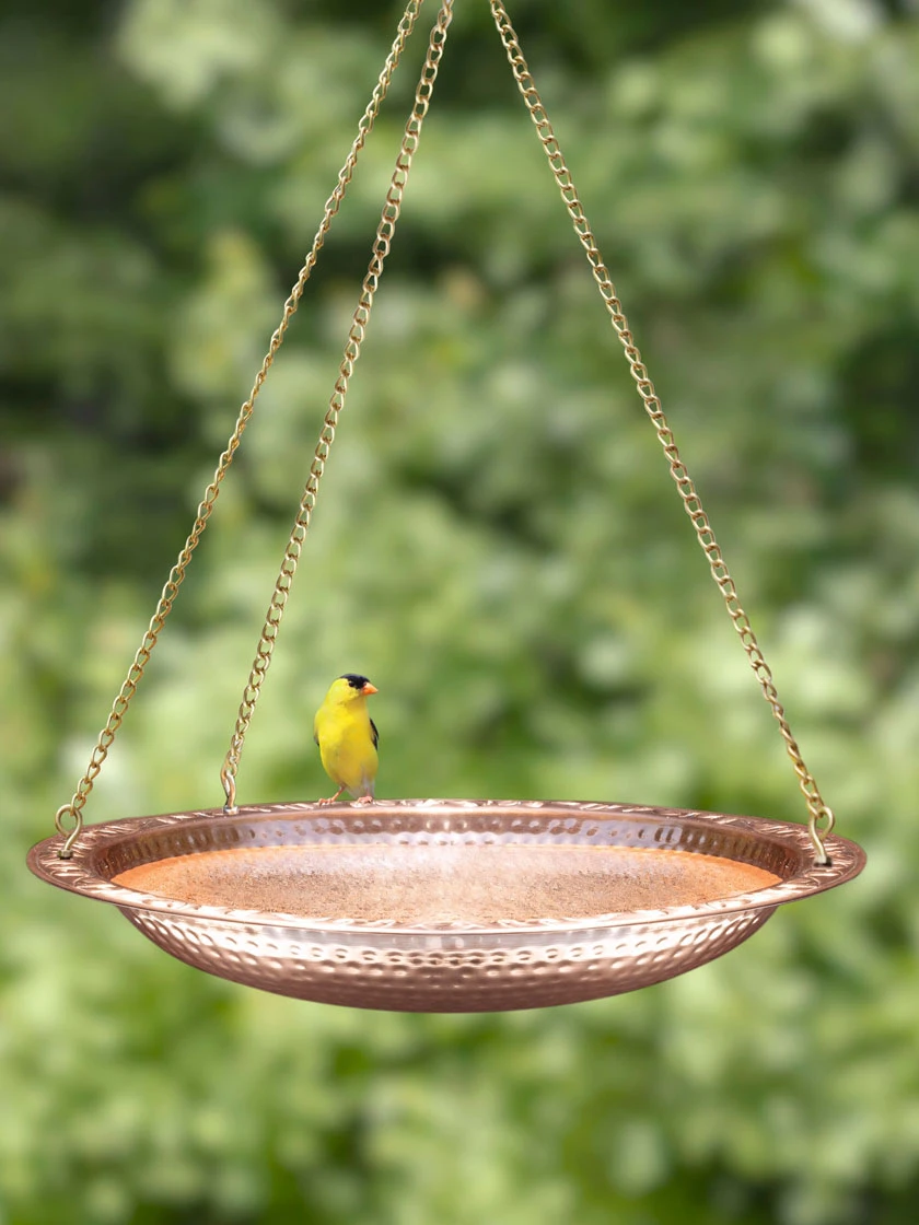 Copper Hanging Birdbath, 18" - Image 2