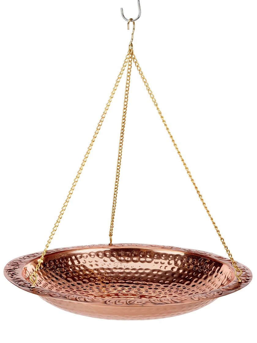 Copper Hanging Birdbath, 18" - Image 3
