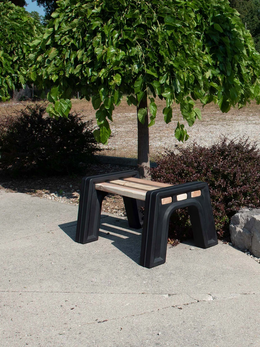 Custom Length Lightweight Indoor Or Outdoor Backless Bench Ends - Image 4