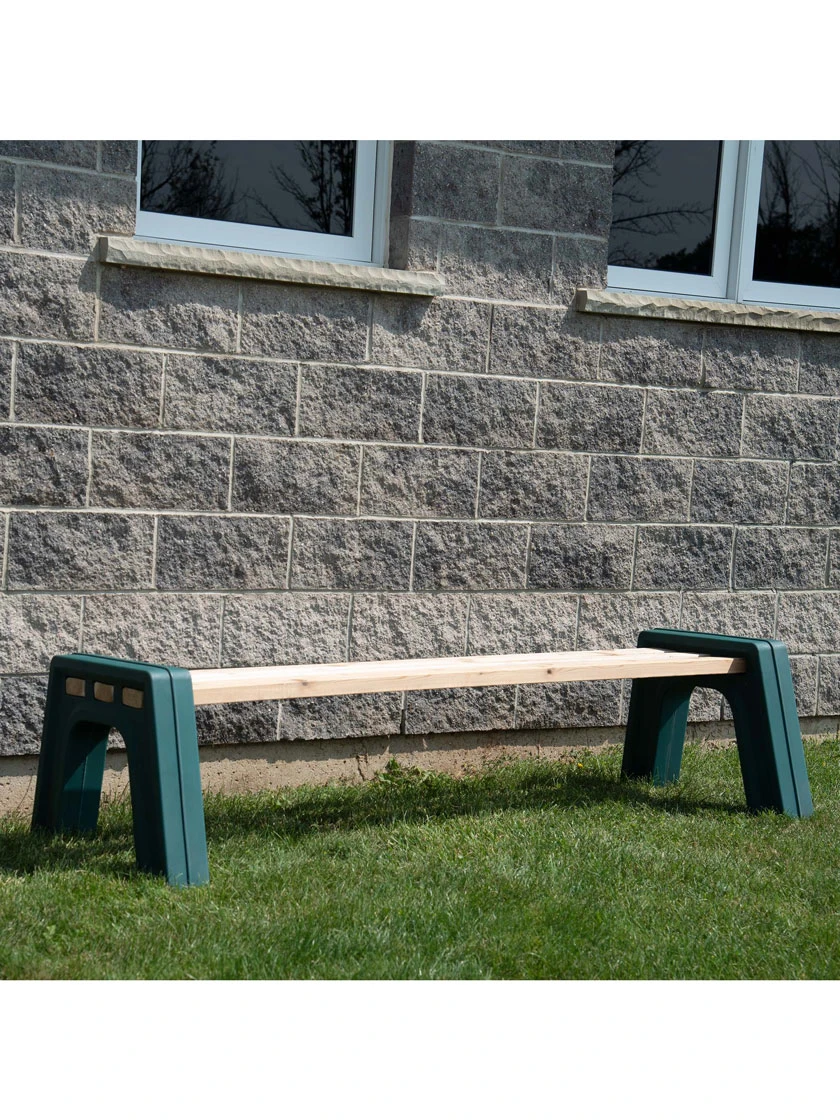 Custom Length Lightweight Indoor Or Outdoor Backless Bench Ends - Image 5