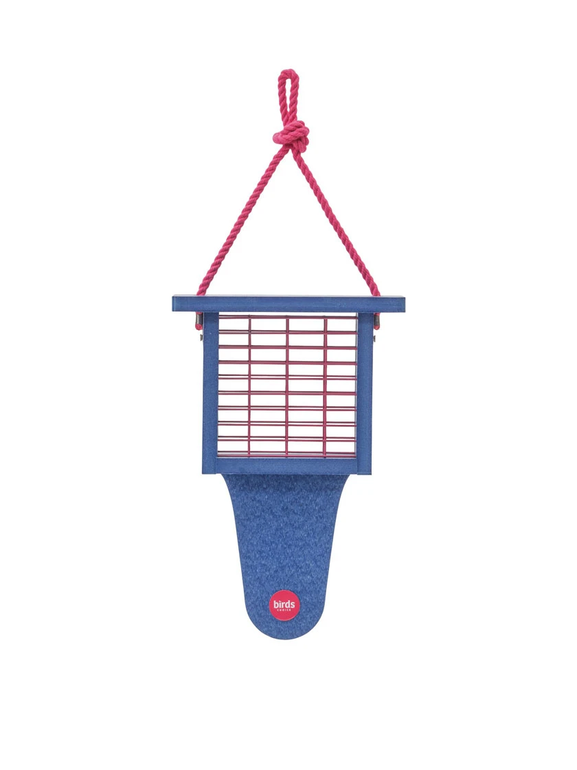 Color Pop Suet Feeder With Tail Prop From Recycled Plastic