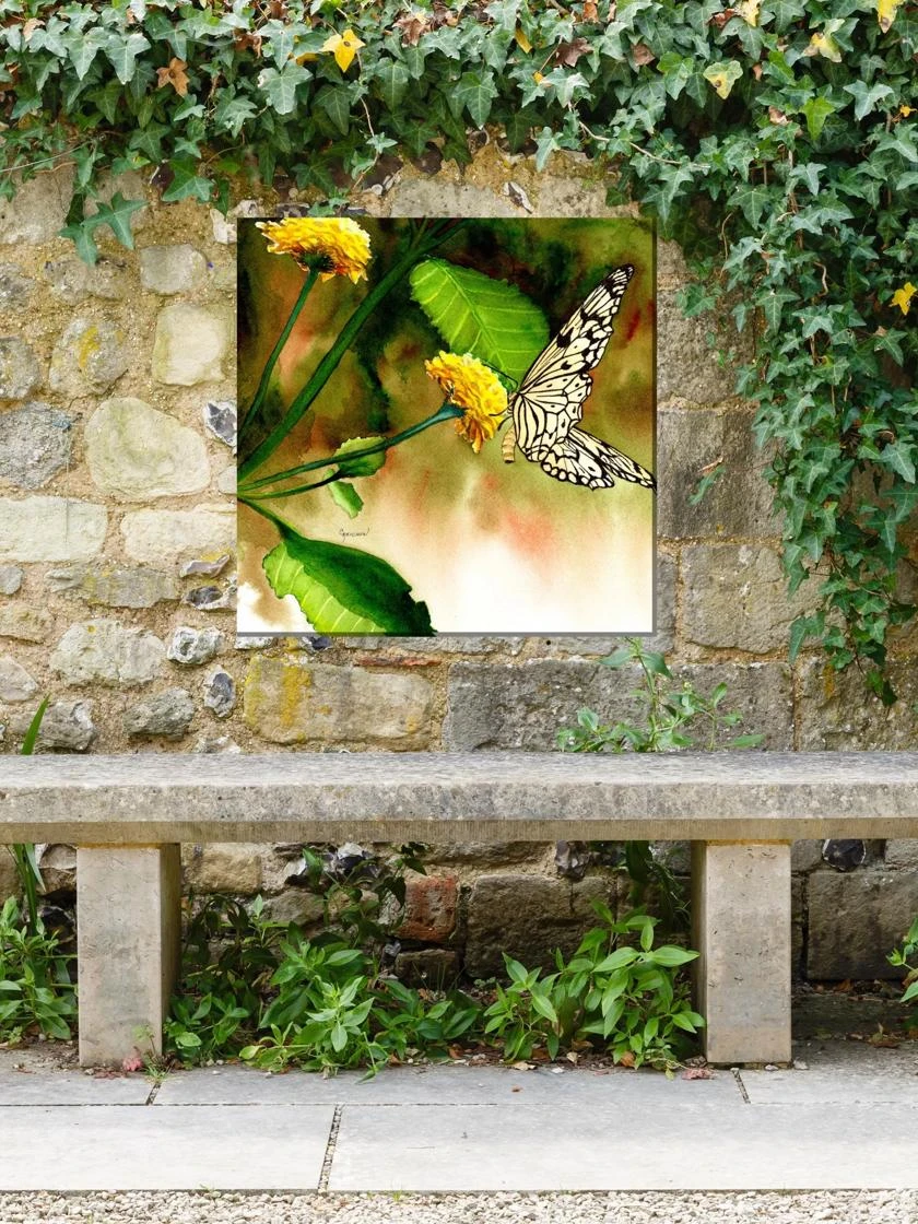 Butterfly Kiss Outdoor Wall Art - Image 2